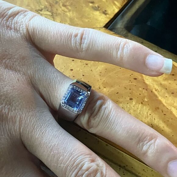 Natural Color Changing Fluorite Sterling Silver Ring Size 7 - Picture 5 of 11